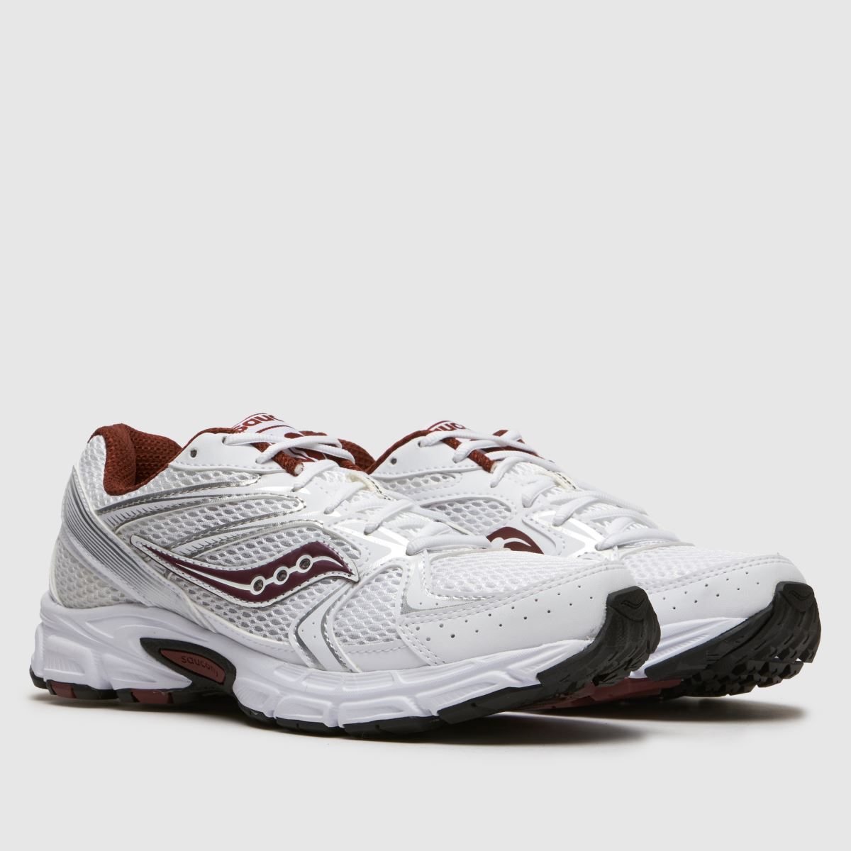 Saucony Ride Millennium in White & Burgundy Saucony Ride Millennium 3