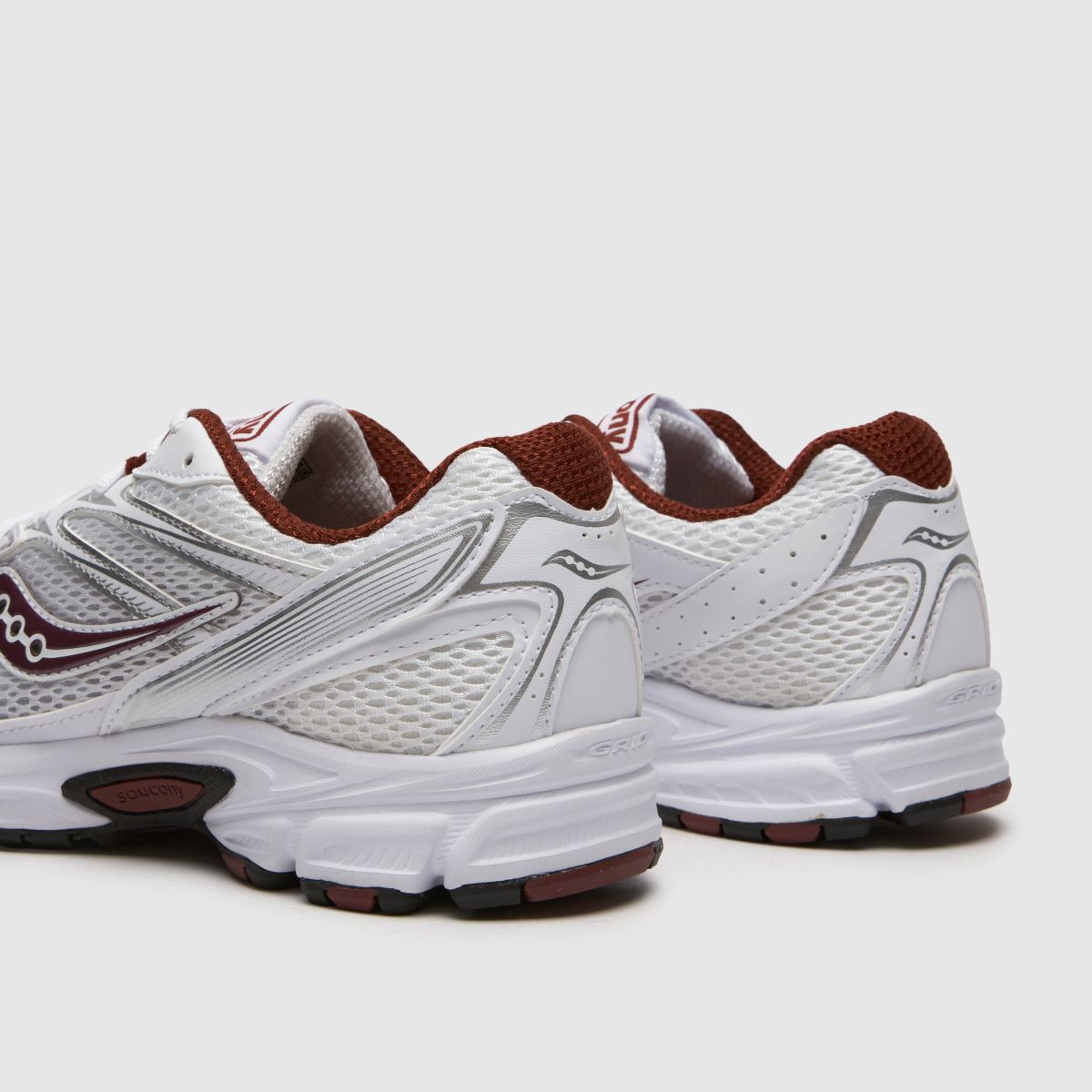 Saucony Ride Millennium in White & Burgundy Saucony Ride Millennium 7
