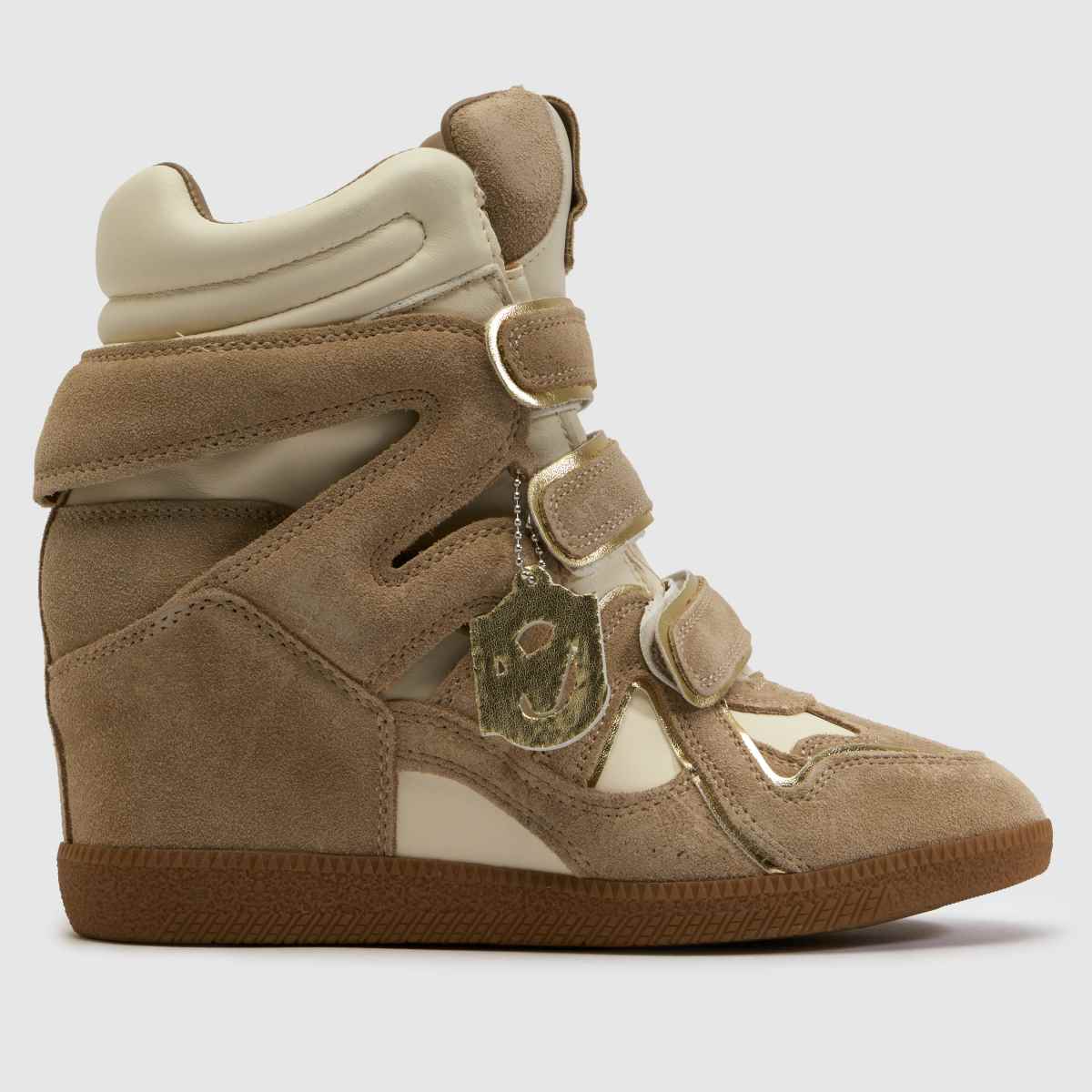 Steve Madden Mavis Wedge in Beige Steve Madden Mavis Wedge