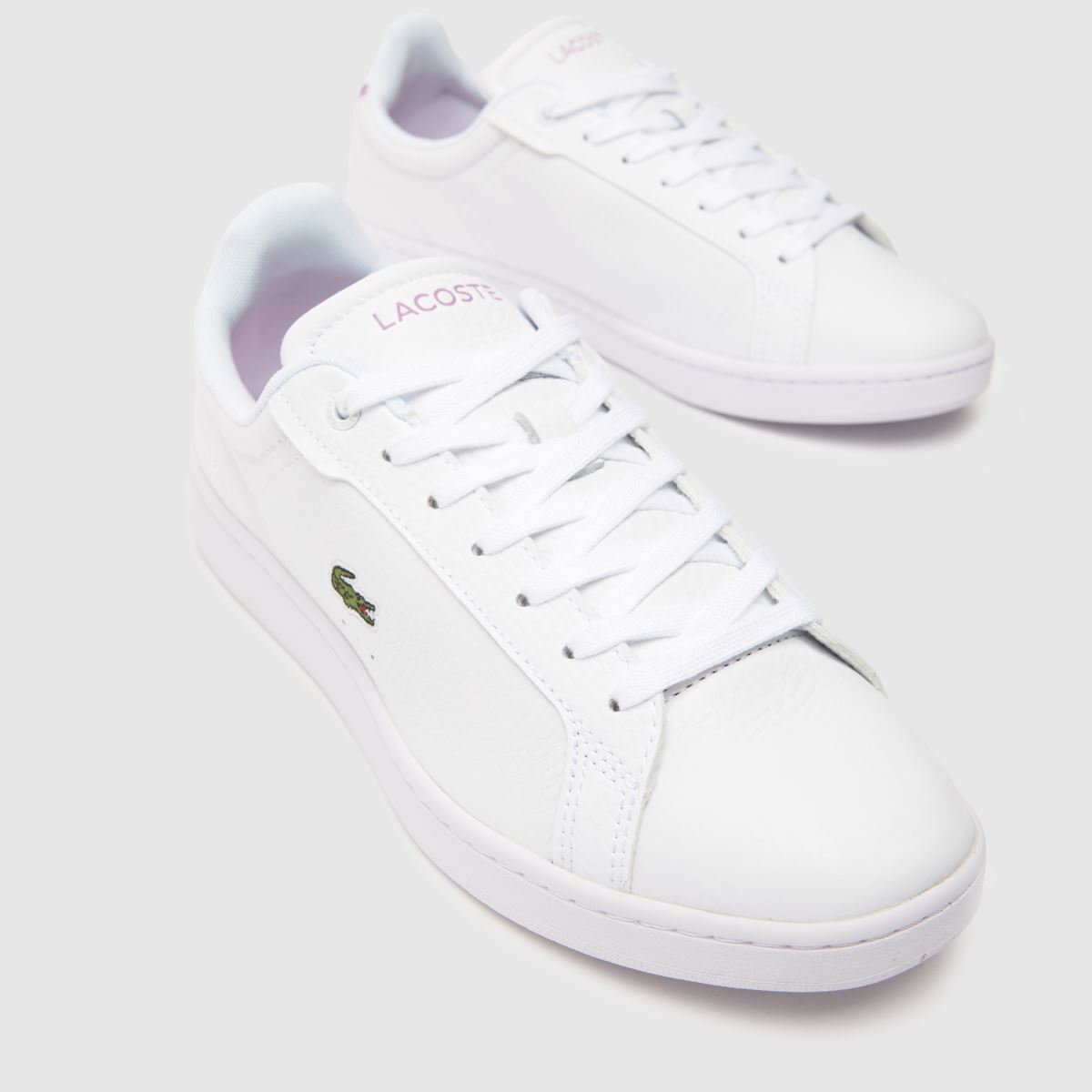 Womens White Lacoste Carnaby Trainers schuh