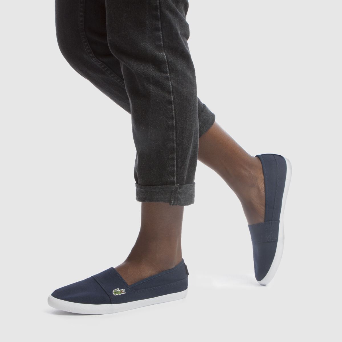 Womens Navy Lacoste Marice 217 Trainers 