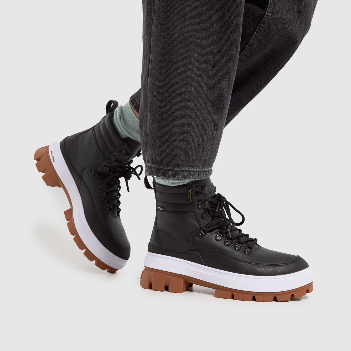 Womens Black & White Vans Colfax Altitude Mte-2 Trainers | schuh