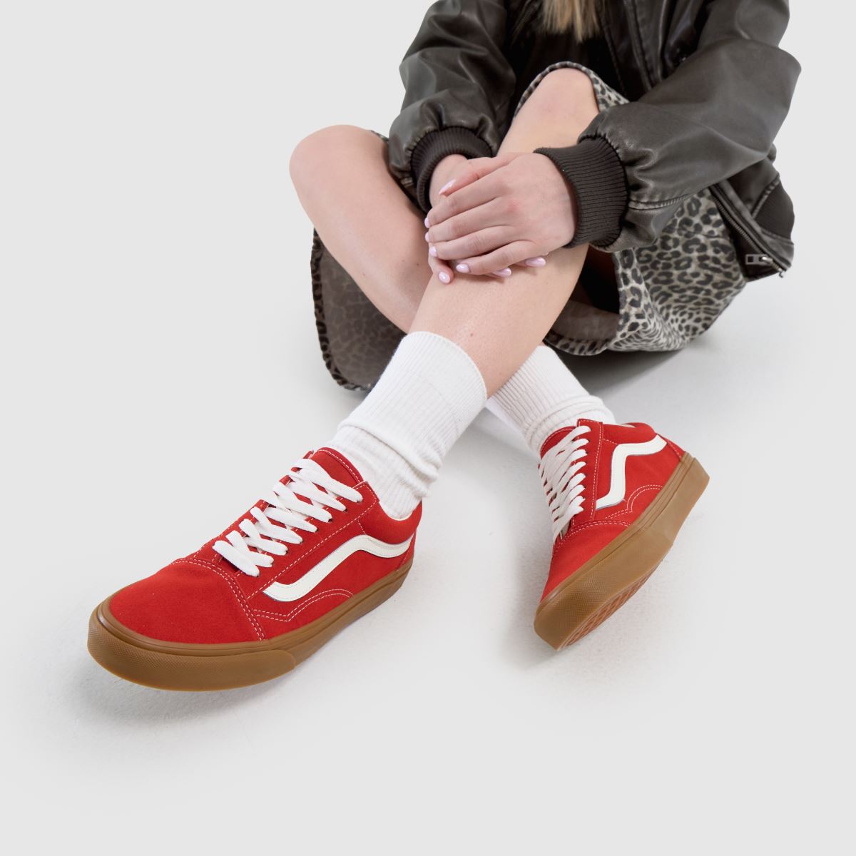 Vans Old Skool in Red Vans Old Skool 8
