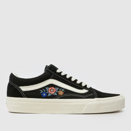 Womens Black Multi Vans Old Skool Trainers | schuh