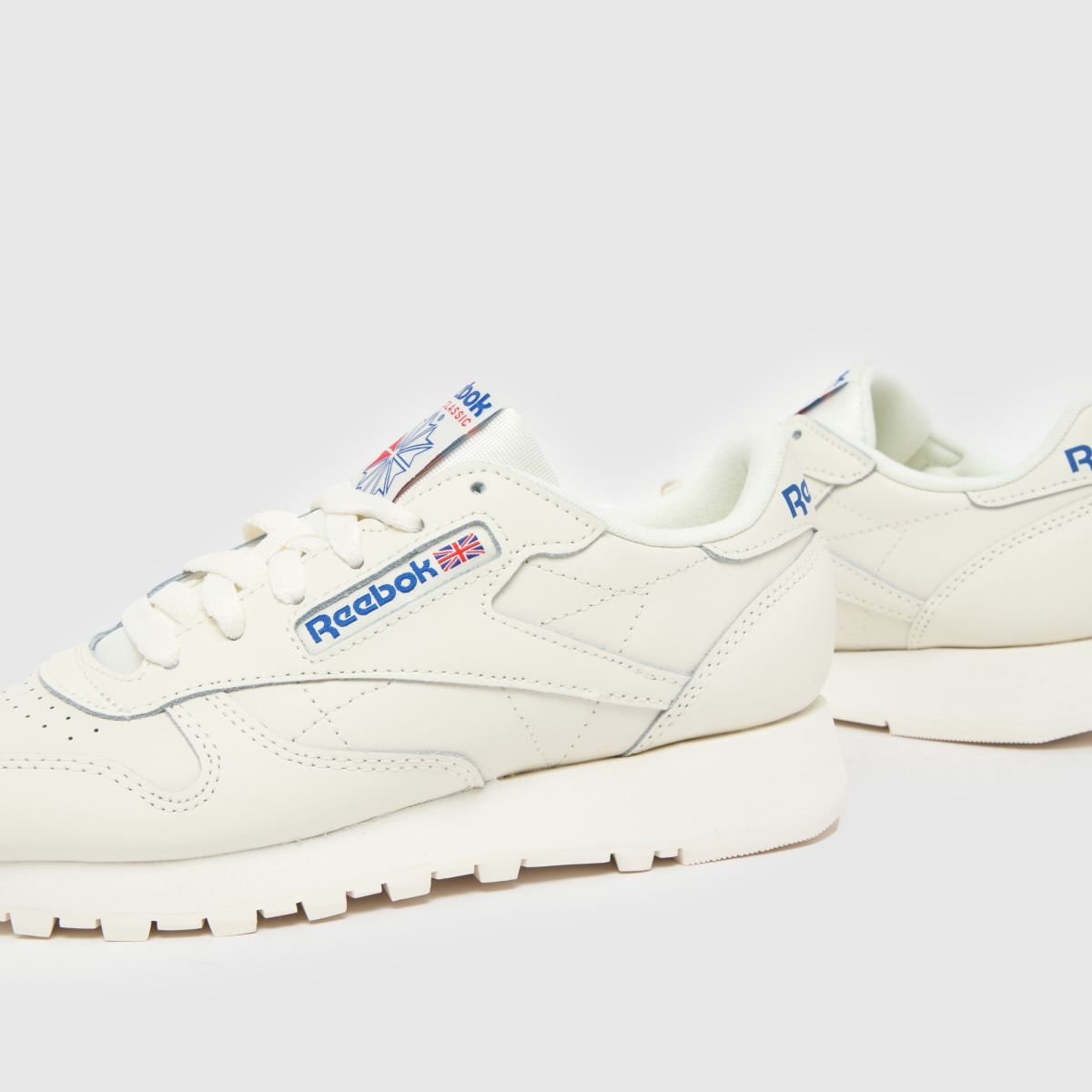 Womens Off-White Multi Reebok Classic Leather Trainers schuh