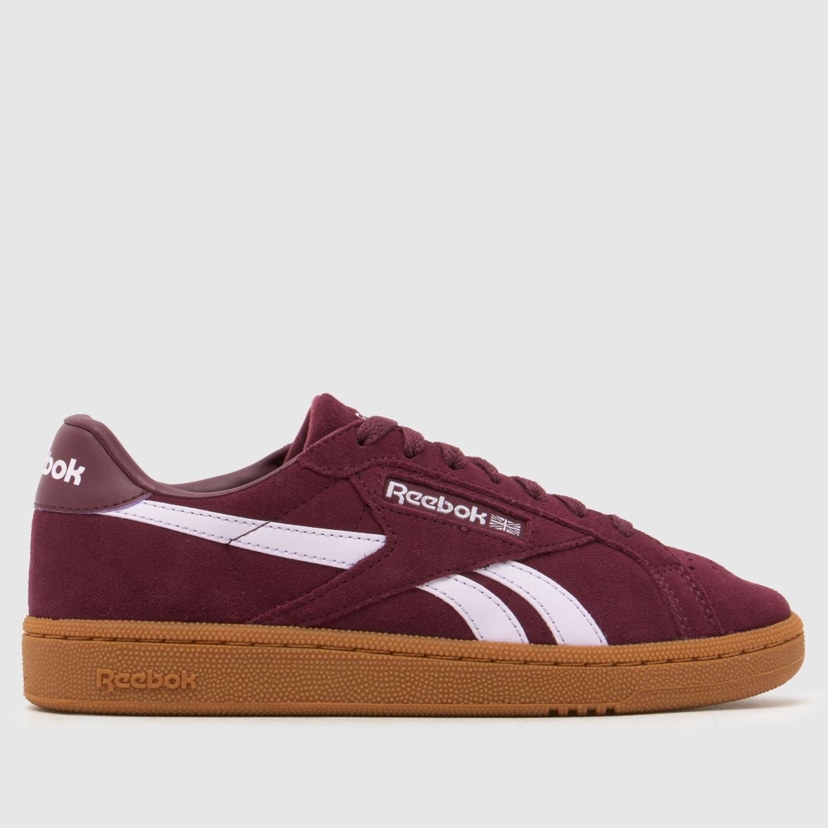 Reebok Club C Grounds Trainers in Burgundy