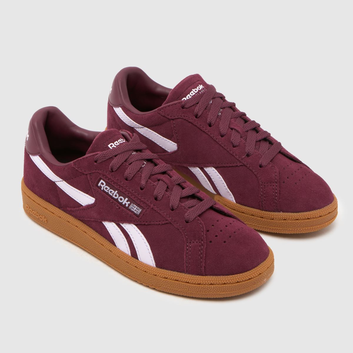 Reebok Club C Grounds in Burgundy Reebok Club C Grounds 4