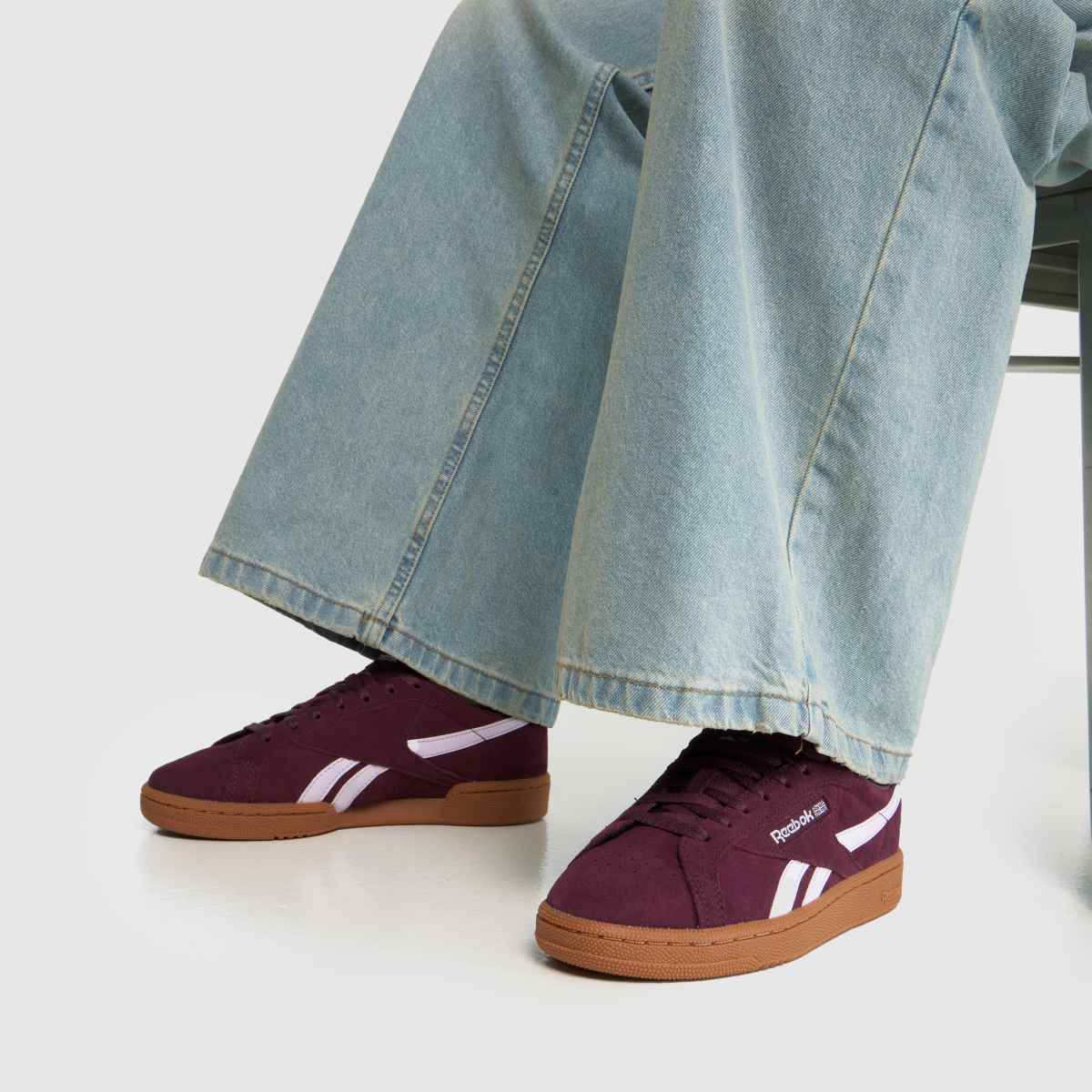 Reebok Club C Grounds in Burgundy Reebok Club C Grounds 8