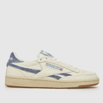 Reebok White & Blue Club C Revenge Womens Trainers
