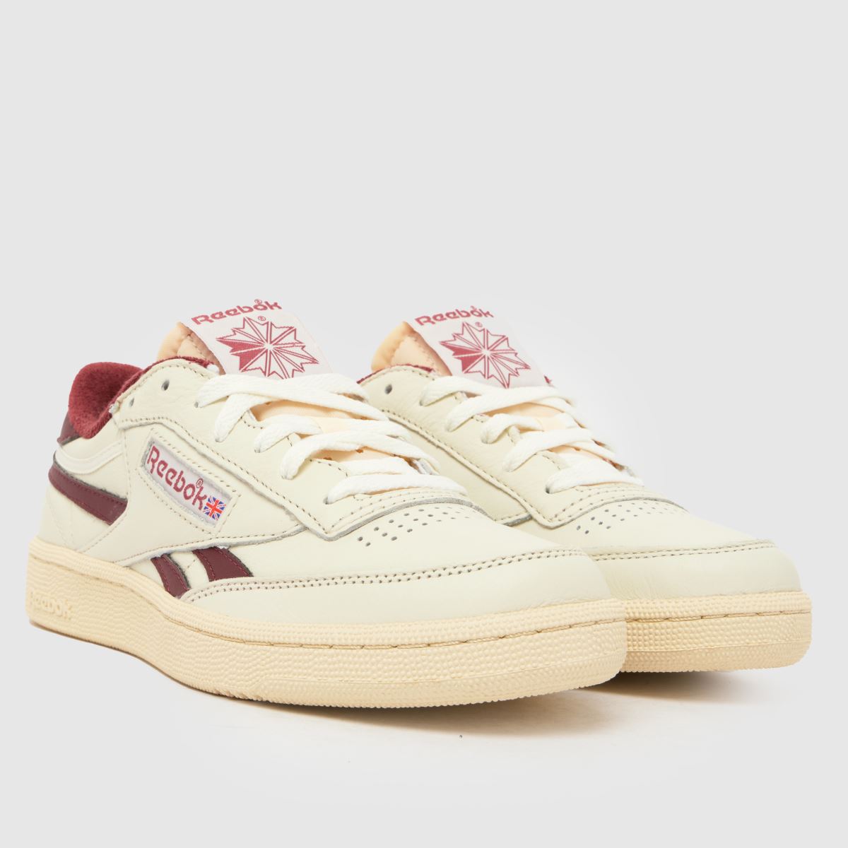 Reebok Club C Revenge in White & Burgundy Reebok Club C Revenge 3