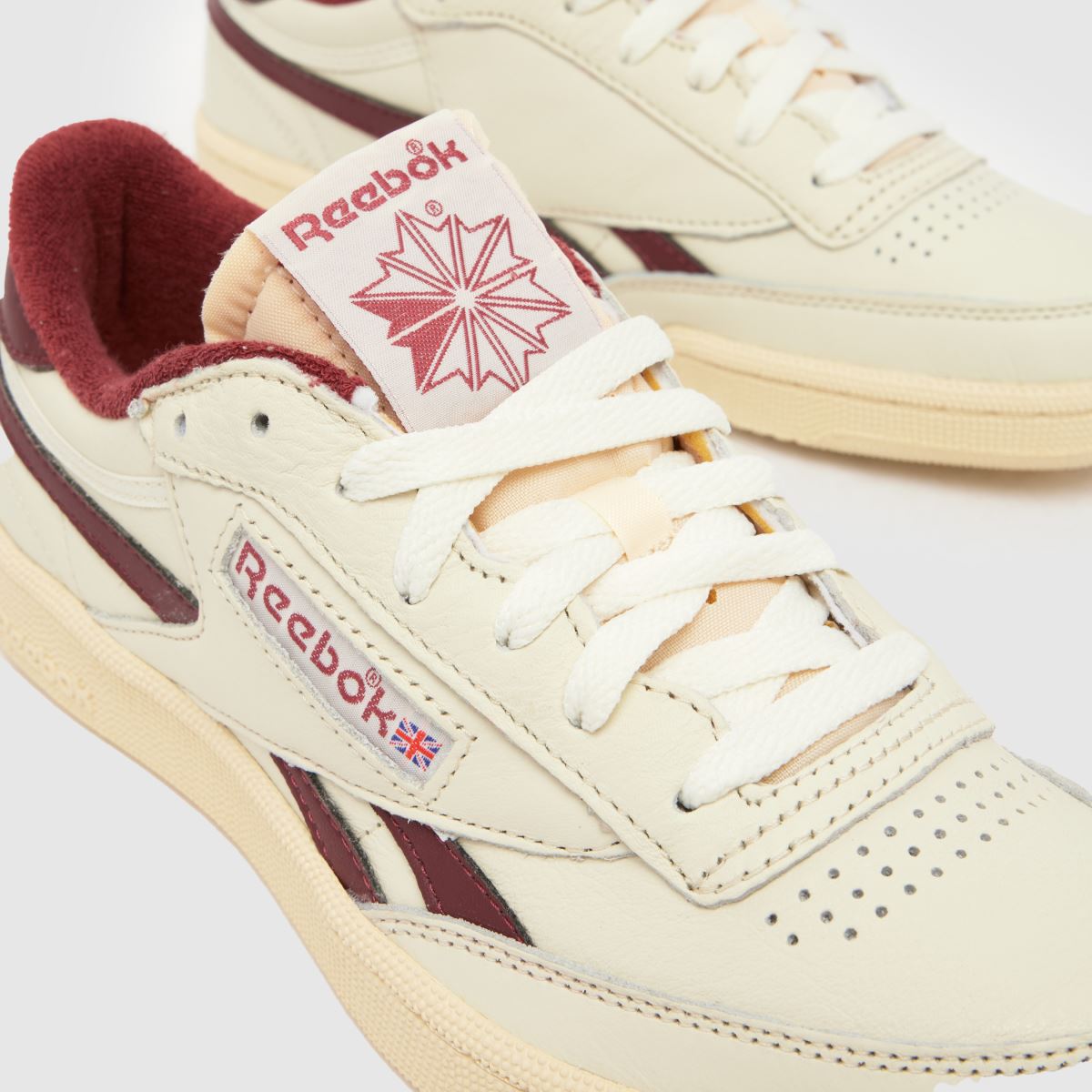 Reebok Club C Revenge in White & Burgundy Reebok Club C Revenge 4