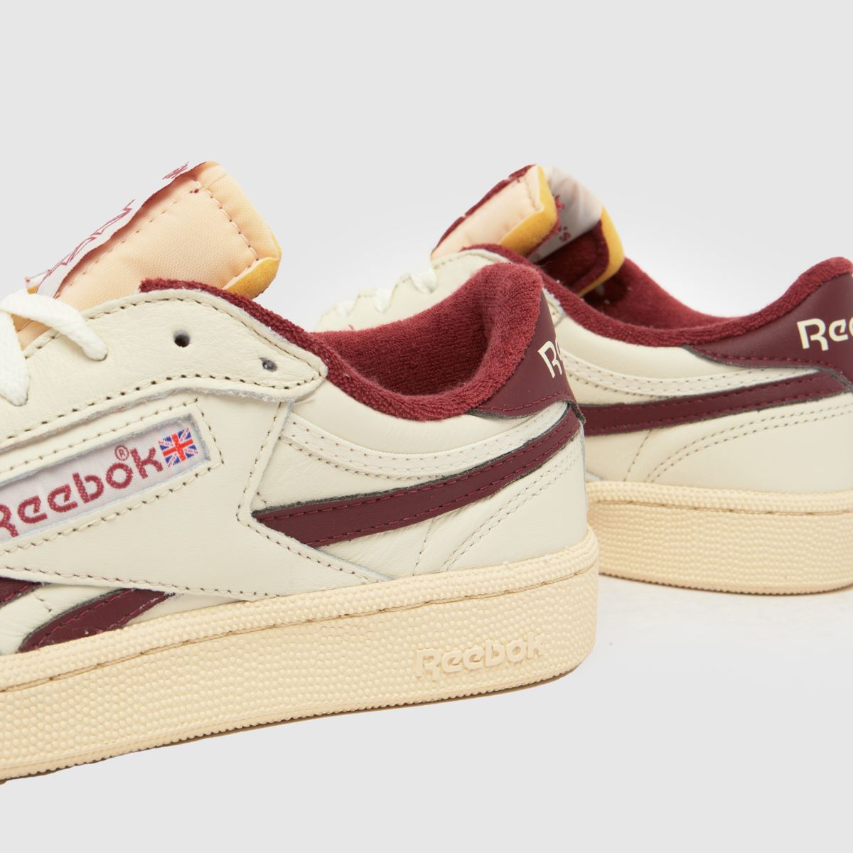 Reebok Club C Revenge in White & Burgundy Reebok Club C Revenge 7