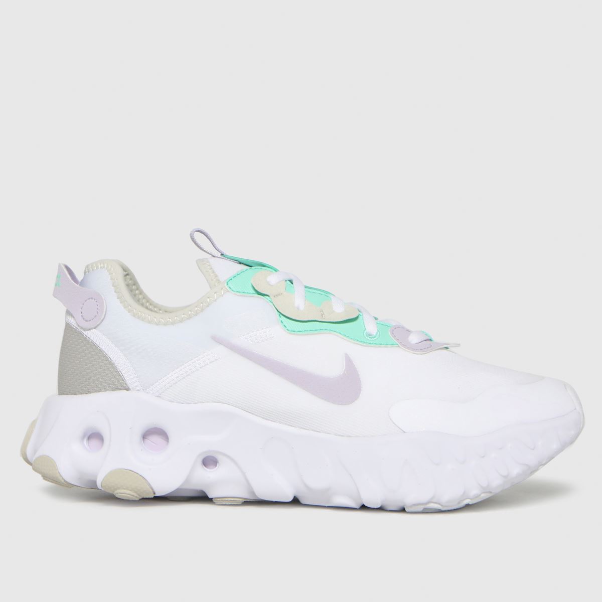 Nike White & Purple React Art3mis Trainers