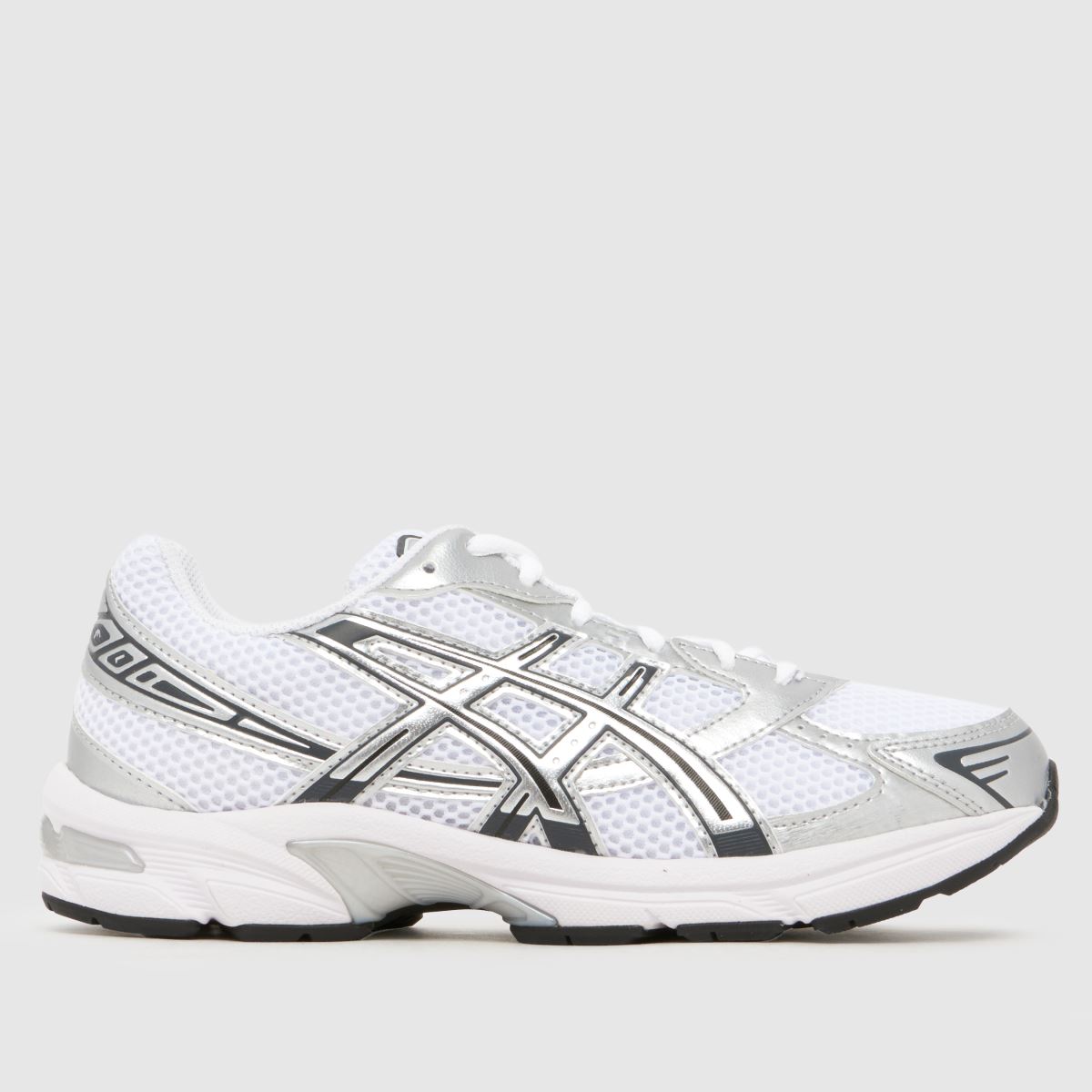 ASICS GEL-1130 Trainers in White & Silver