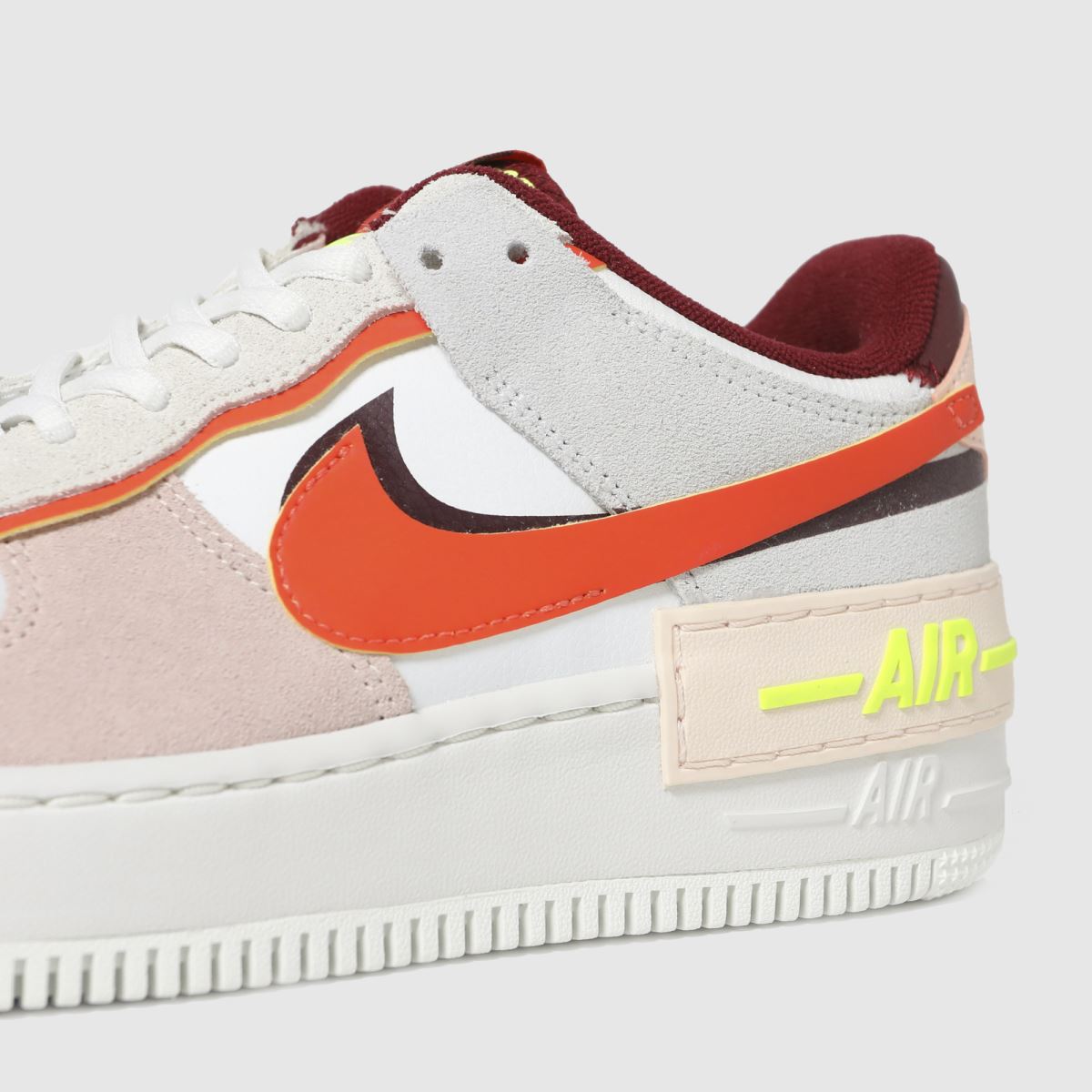 womens air force 1 shadow white pink