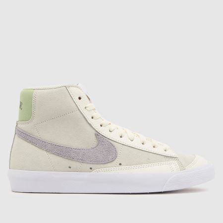 Womens White Purple Nike Blazer Mid 77 Trainers schuh