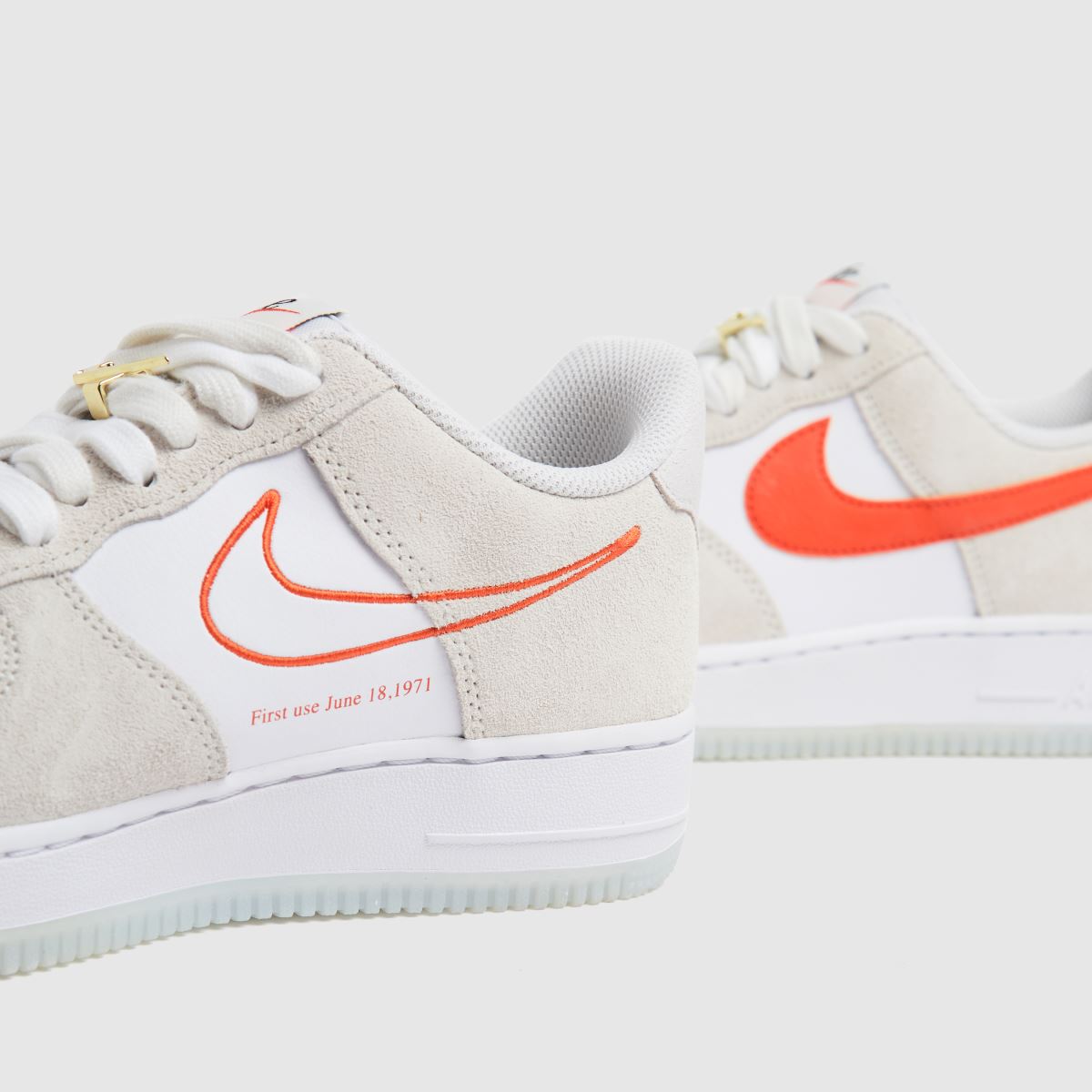 nike air force 1 womens orange swoosh