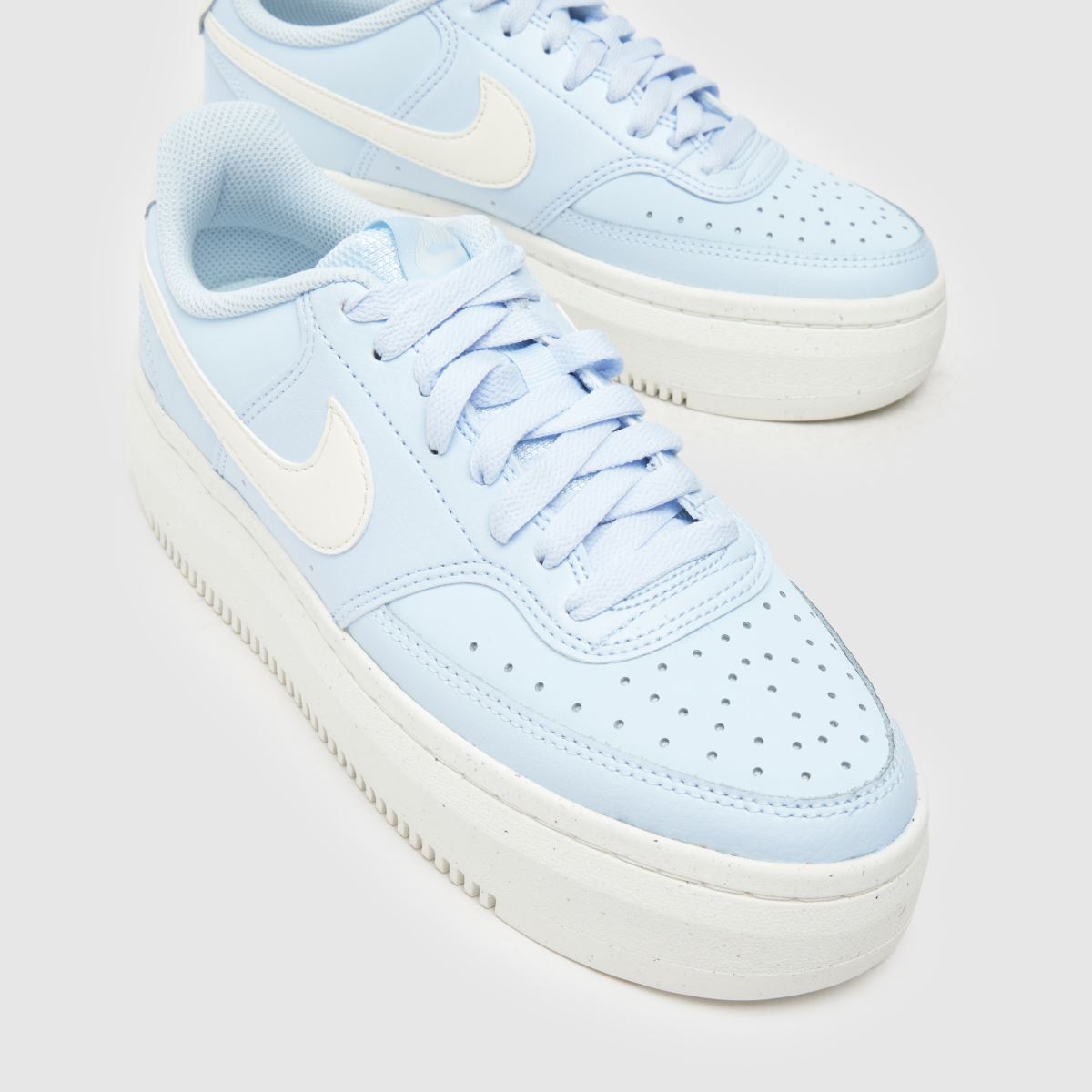 Womens Pale Blue Nike Court Vision Alta Trainers schuh