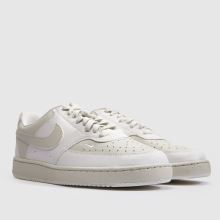 Nike Court Vision in White & Beige Nike Court Vision,2 of 4