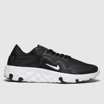 nike black & white renew lucent trainers nike black & white renew lucent trainers