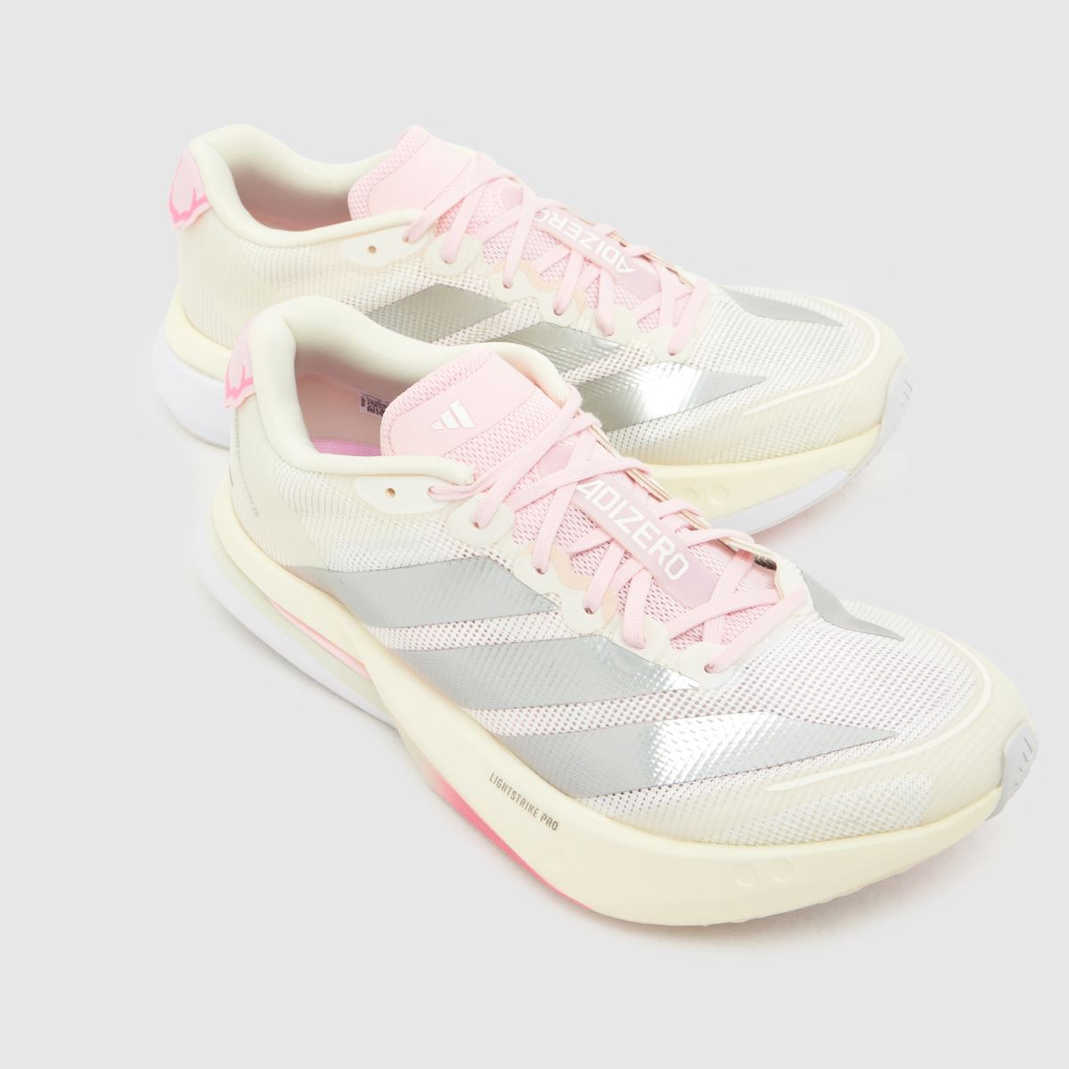 adidas Adizero Boston 13 in White & Pink adidas Adizero Boston 13 4