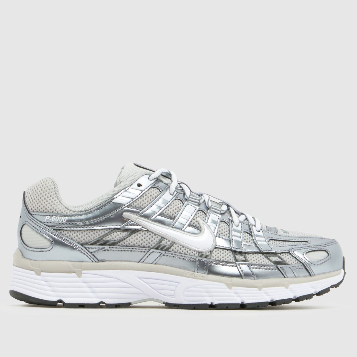 Nike Women's Grey P-6000 Trainers In Size: 7 (Eu 41)