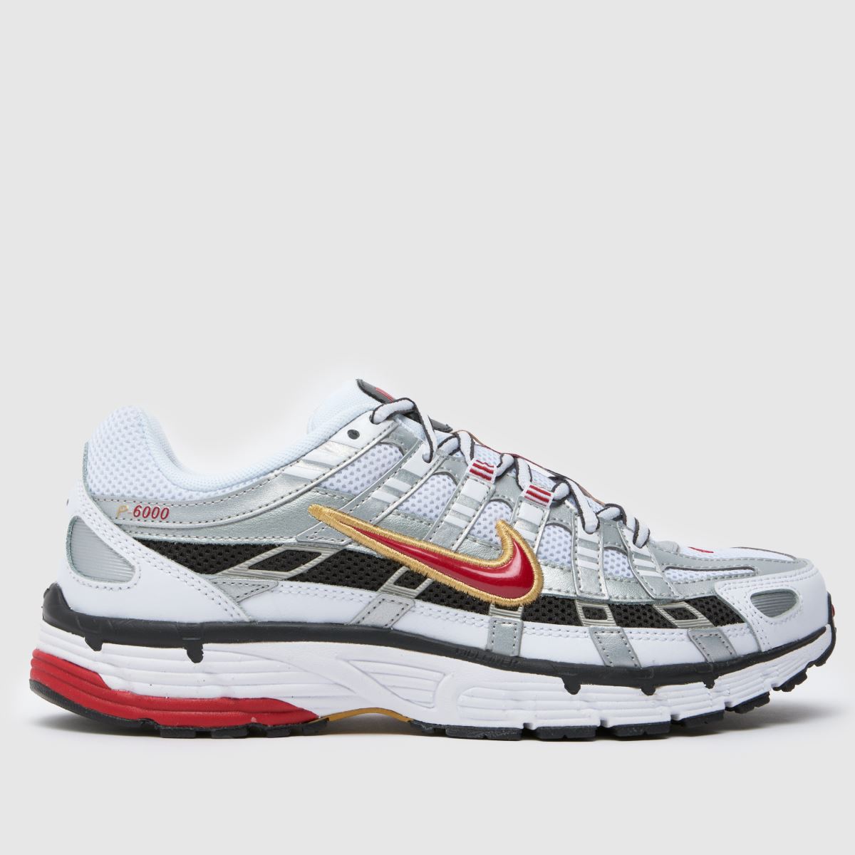 Nike Women's Silver Multi P-6000 Trainers In Size: 8 (Eu 42½)
