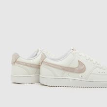 Nike Court Vision in White & Pink Nike Court Vision,4 of 4