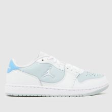 Nike Jordan Court Connect Low in White & Blue Nike Jordan Court Connect Low,1 of 4