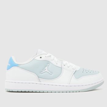 Nike Jordan White & Blue Court Connect Low Womens Trainers