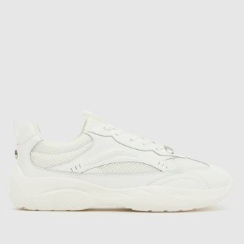 Steve Madden White Premio Tonal Womens Trainers