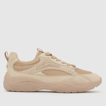 Steve Madden Taupe Premio Womens Trainers
