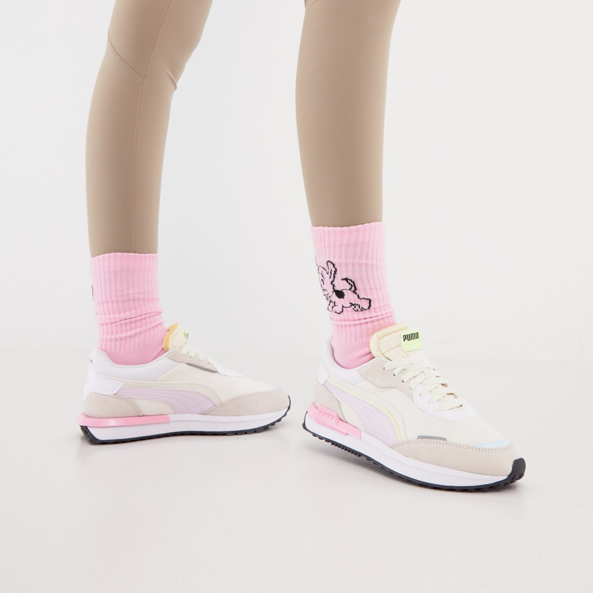 puma beige trainers womens