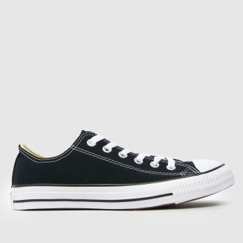 Converse Black Wide Fit All Star Ox Womens Trainers