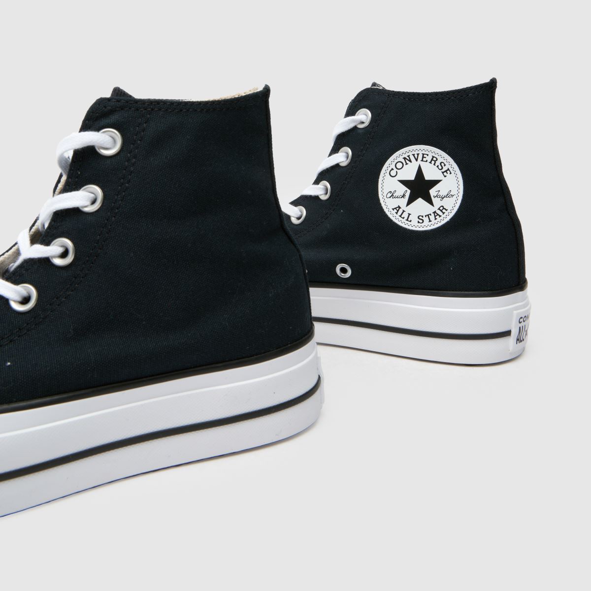 Converse Wide Fit All Star Lift Hi in Black & White Converse All Star Lift Hi 7