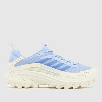 Merrell White & Blue Moab Speed 2 Sport Womens Trainers