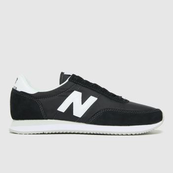 new balance white and black trainers
