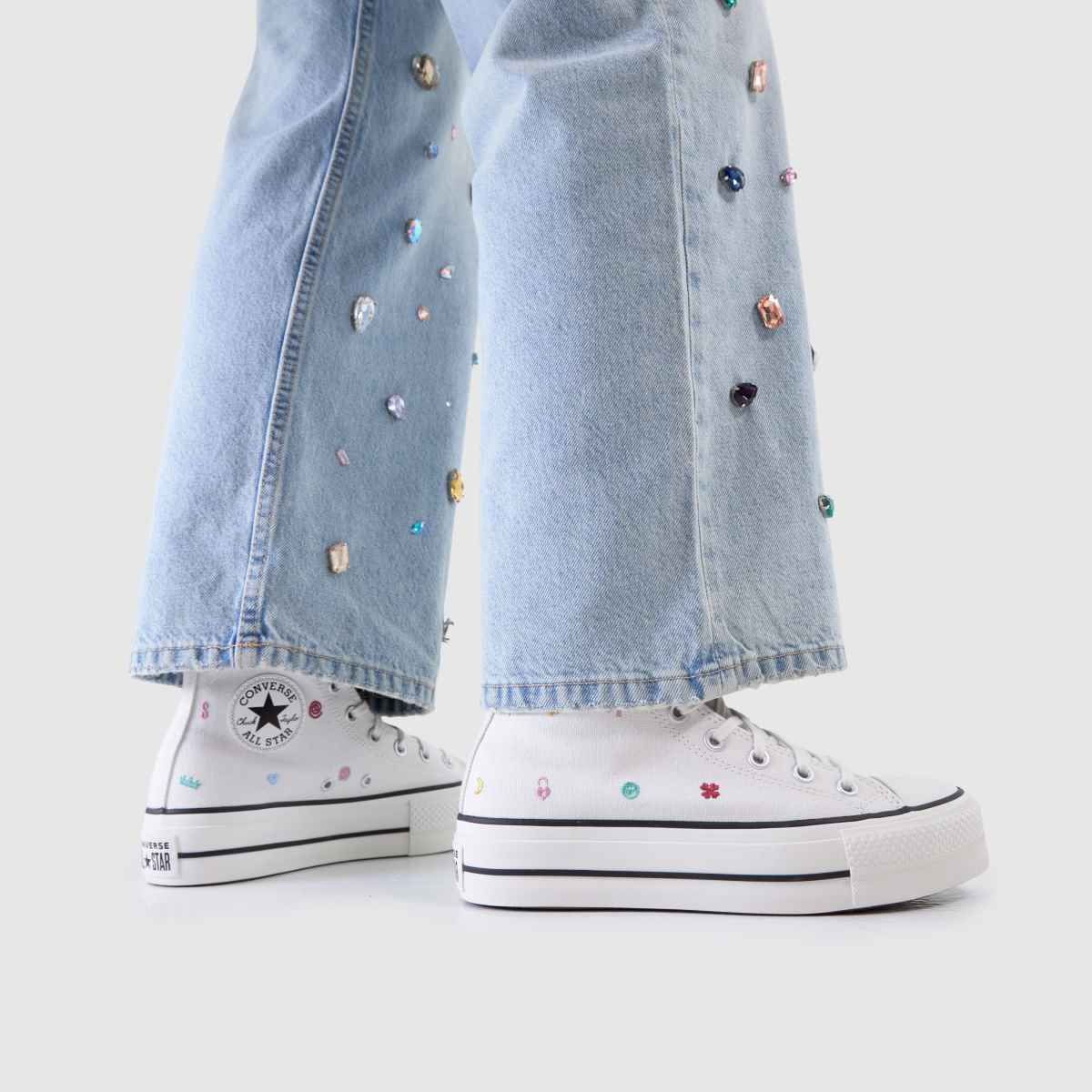 Converse All Star Lift Hi in Off-White Converse All Star Lift Hi 8