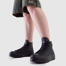 Damen Converse Schwarz All Star Lift Hi Sneaker Converse All Star Lift Hi,2 von 4