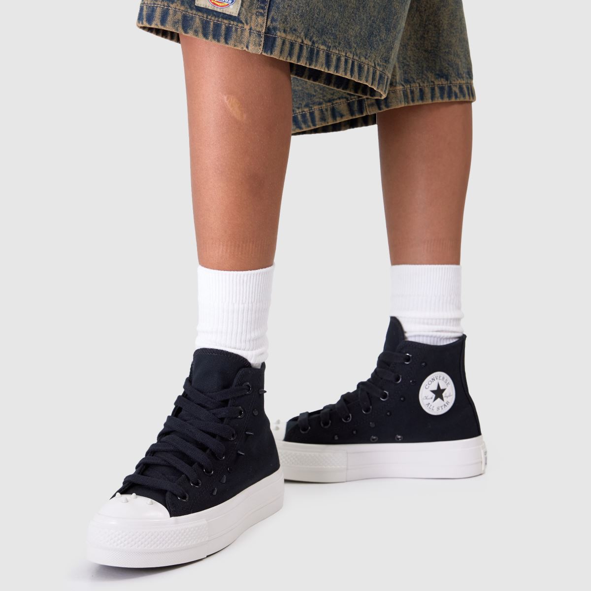 Converse All Star Lift Hi in Black & White Converse All Star Lift Hi 8