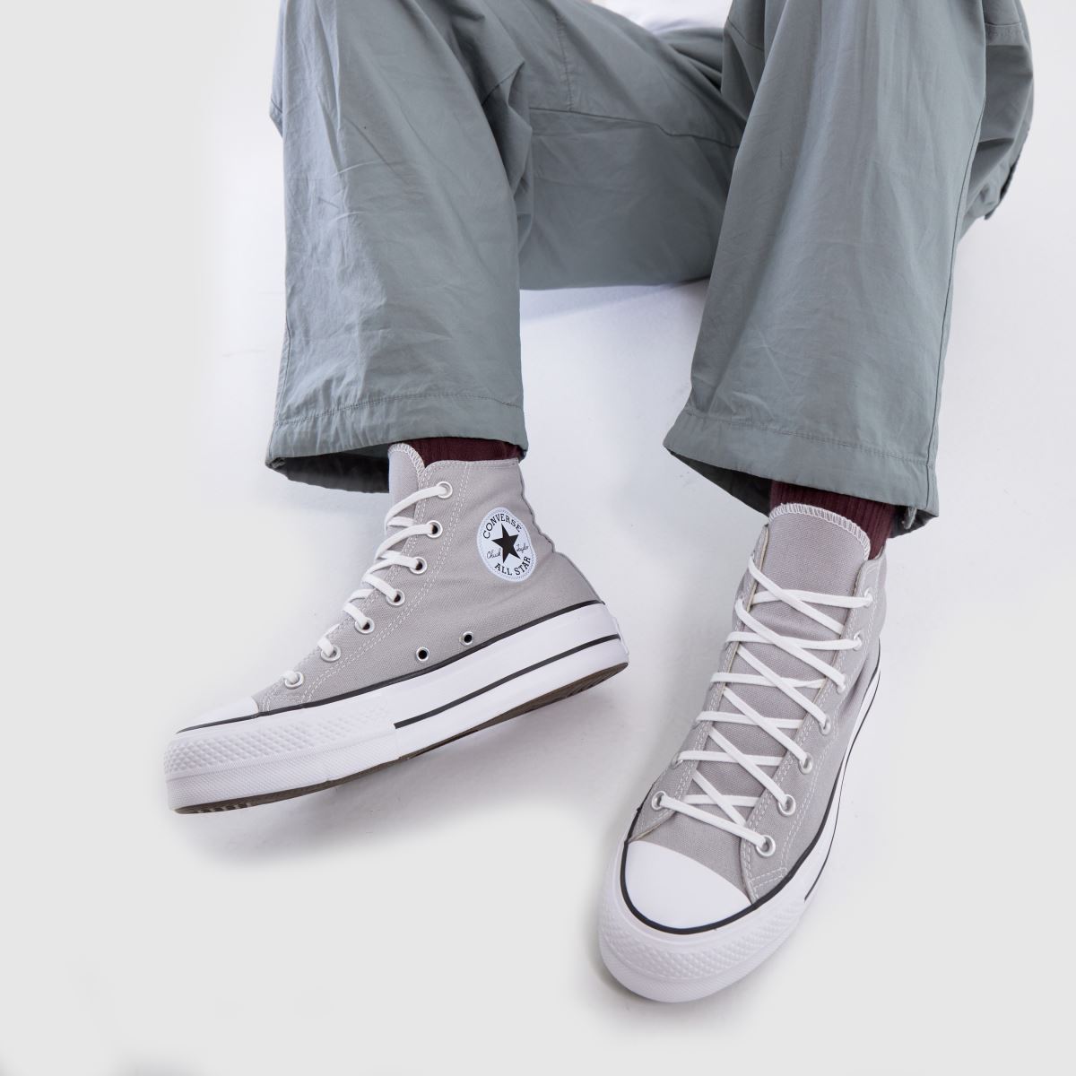 Chuck Taylor Sneaker Converse Damen WeiÃƒÂŸ High Top Graue Chucks