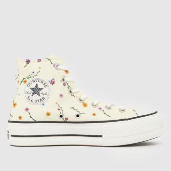 Converse Off-White Multi All Star Lift Hi Womens Trainers