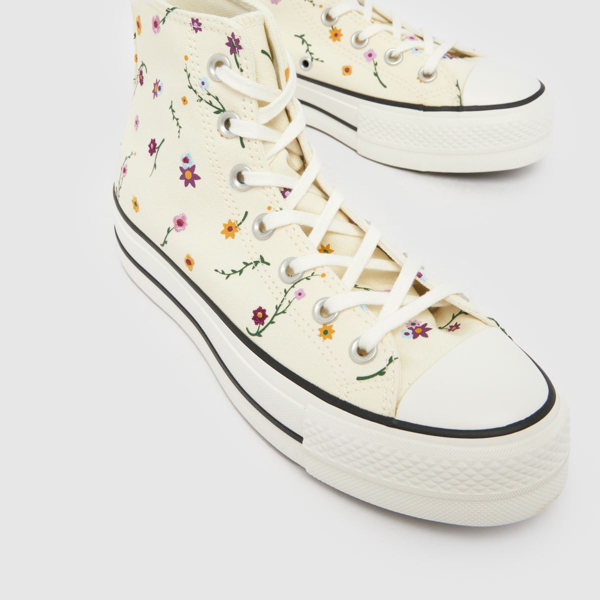 Womens Off-White Multi Converse All Star Lift Hi Trainers schuh