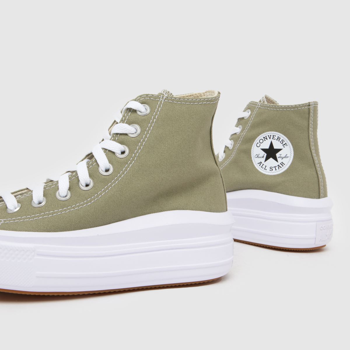 Womens Khaki Converse All Star Move Trainers schuh