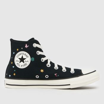 Converse Black Multi All Star Hi Womens Trainers