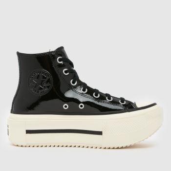 Converse Black & White All Star Lift Double Stack Womens Trainers