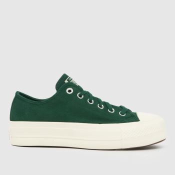 Converse Green All Star Lift Ox Womens Trainers