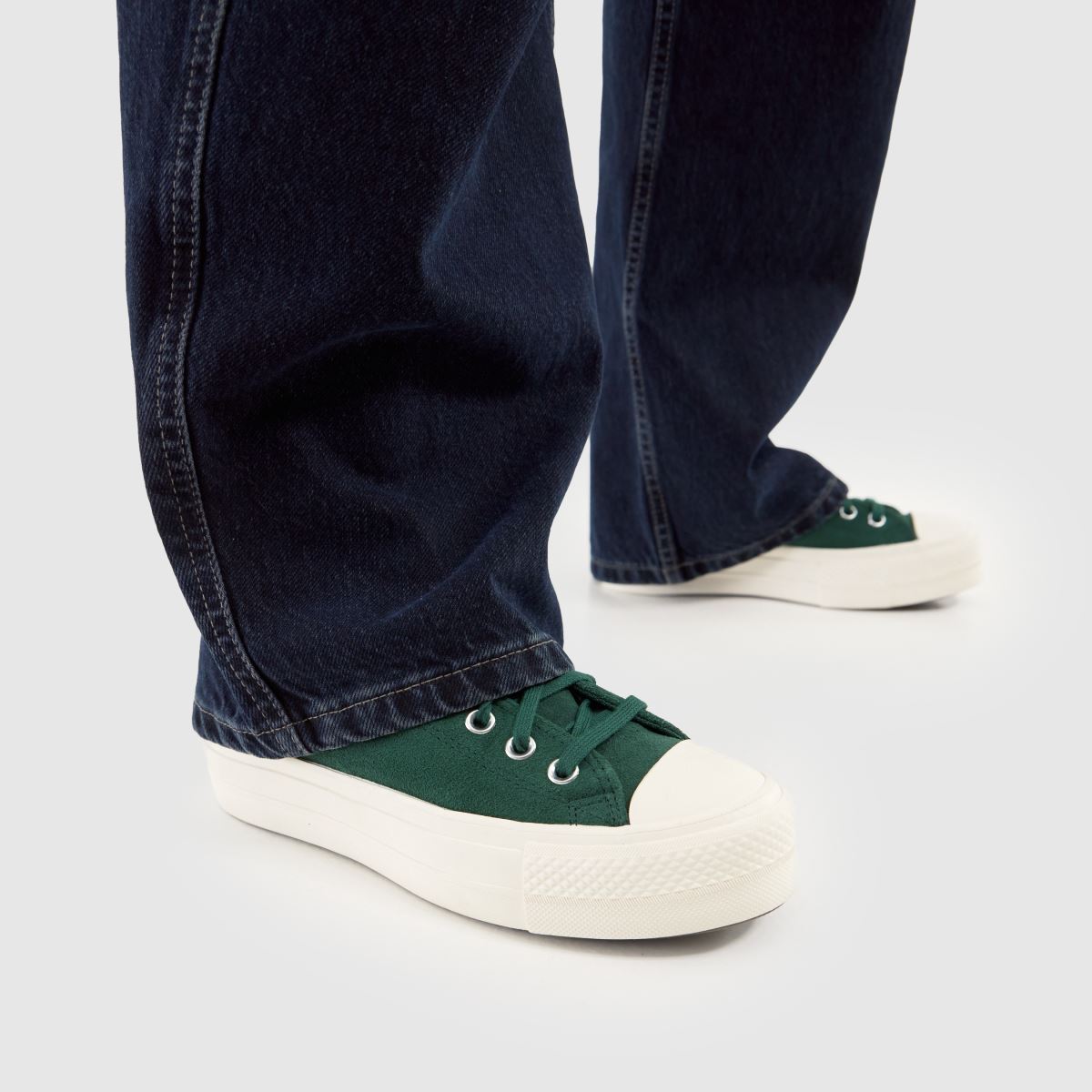 Converse All Star Lift Ox in Green Converse All Star Lift Ox 8