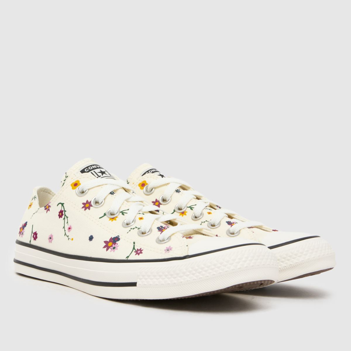 Converse All Star Ox in White Multi Converse All Star Ox 3