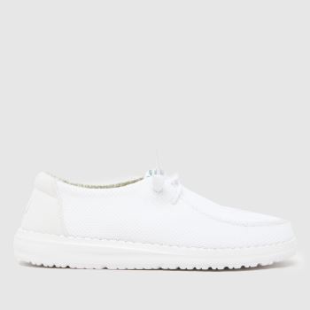 HEYDUDE White Wendy Stretch Sox Womens Trainers